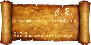 Czechmeiszter Richárd névjegykártya