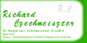 richard czechmeiszter business card